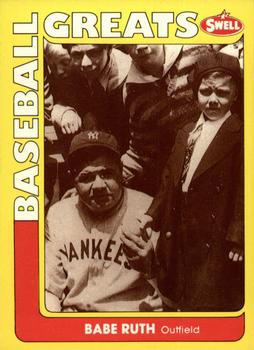 #124 Babe Ruth - New York Yankees - 1991 Swell Baseball Greats