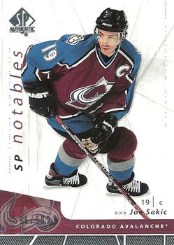 #124 Joe Sakic - Colorado Avalanche - 2006-07 SP Authentic Hockey