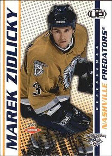 #124 Marek Zidlicky - Nashville Predators - 2003-04 Pacific Heads Up Hockey