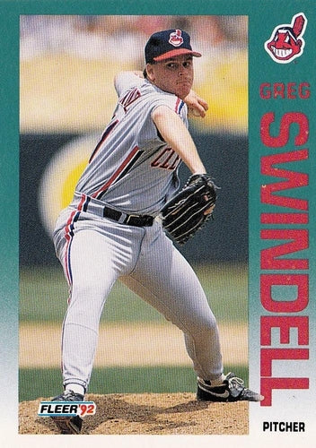 #124 Greg Swindell - Cleveland Indians - 1992 Fleer Baseball