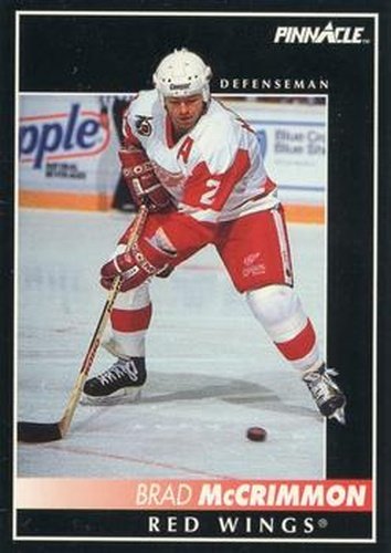 #124 Brad McCrimmon - Detroit Red Wings - 1992-93 Pinnacle Canadian Hockey