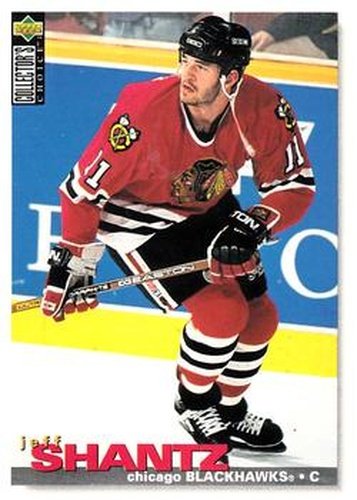 #124 Jeff Shantz - Chicago Blackhawks - 1995-96 Collector's Choice Hockey
