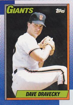 #124 Dave Dravecky - San Francisco Giants - 1990 Topps Baseball