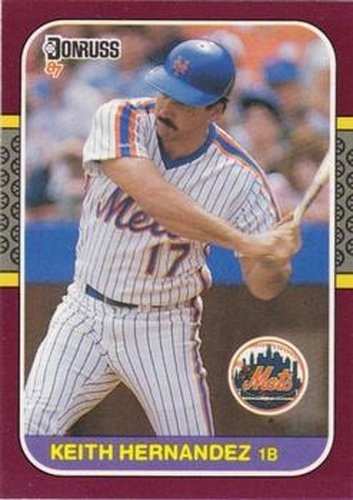 #124 Keith Hernandez - New York Mets - 1987 Donruss Opening Day Baseball