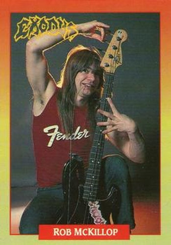 #124 Rob McKillop - 1991 Brockum Rock Cards