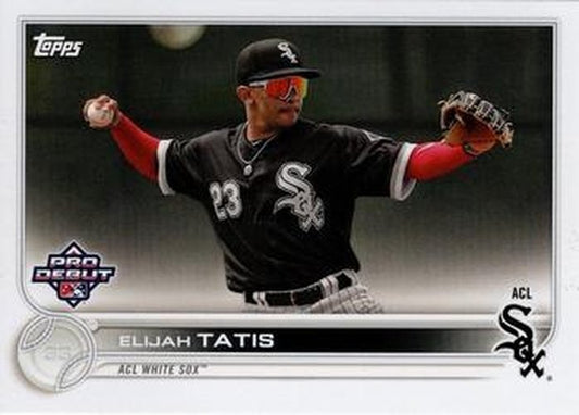 #PD-124 Elijah Tatis - ACL White Sox - 2022 Topps Pro Debut Baseball