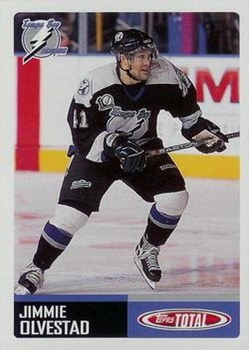 #124 Jimmie Olvestad - Tampa Bay Lightning - 2002-03 Topps Total Hockey