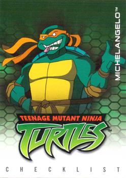 #124 Michelangelo / Checklist, Sewer Covers - 2003 Fleer Teenage Mutant Ninja Turtles
