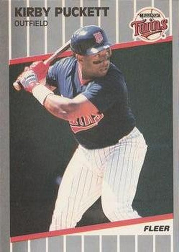 #124 Kirby Puckett - Minnesota Twins - 1989 Fleer Baseball