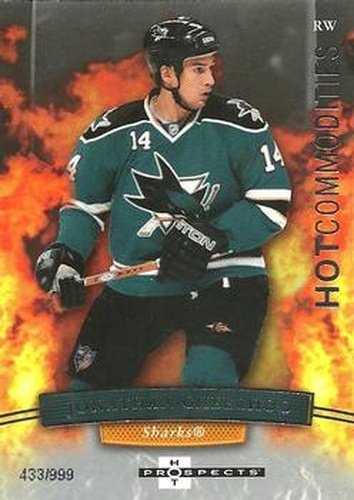 #124 Jonathan Cheechoo - San Jose Sharks - 2007-08 Fleer Hot Prospects Hockey