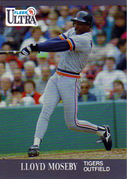 #124 Lloyd Moseby - Detroit Tigers - 1991 Ultra Baseball