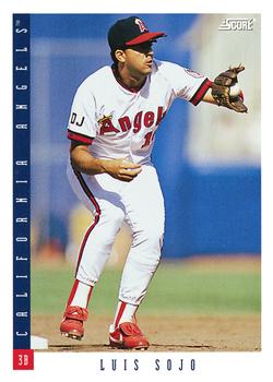 #124 Luis Sojo - California Angels - 1993 Score Baseball