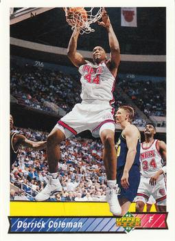#124 Derrick Coleman - New Jersey Nets - 1992-93 Upper Deck Basketball