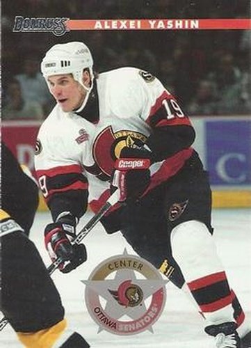 #124 Alexei Yashin - Ottawa Senators - 1996-97 Donruss Hockey