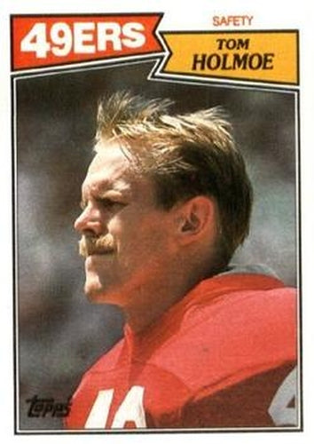 #124 Tom Holmoe - San Francisco 49ers - 1987 Topps Football
