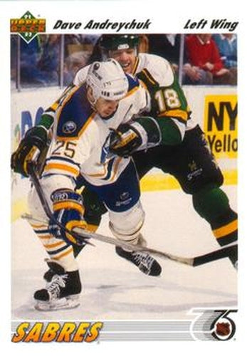 #124 Dave Andreychuk - Buffalo Sabres - 1991-92 Upper Deck Hockey