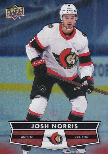 #124 Josh Norris - Ottawa Senators - 2021-22 Upper Deck Tim Hortons Hockey