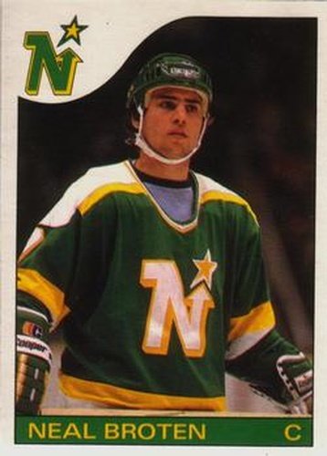#124 Neal Broten - Minnesota North Stars - 1985-86 O-Pee-Chee Hockey