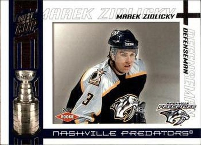 #124 Marek Zidlicky - Nashville Predators - 2003-04 Pacific Quest for the Cup Hockey
