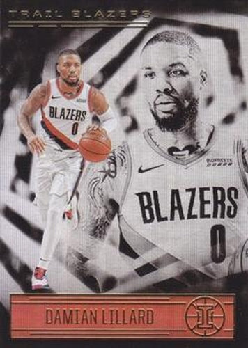 #124 Damian Lillard - Portland Trail Blazers - 2020-21 Panini Illusions Basketball