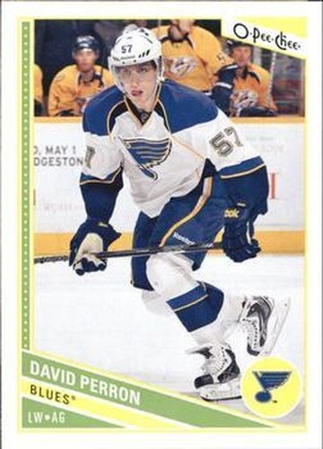 #124 David Perron - St. Louis Blues - 2013-14 O-Pee-Chee Hockey