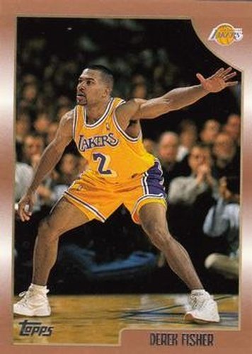 #124 Derek Fisher - Los Angeles Lakers - 1998-99 Topps Basketball
