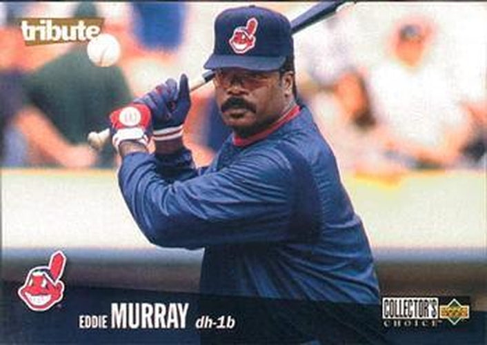 #124 Eddie Murray - Cleveland Indians - 1996 Collector's Choice Baseball