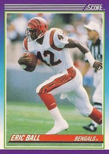 #124 Eric Ball - Cincinnati Bengals - 1990 Score Football