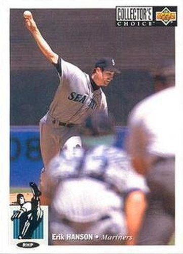 #124 Erik Hanson - Seattle Mariners - 1994 Collector's Choice Baseball