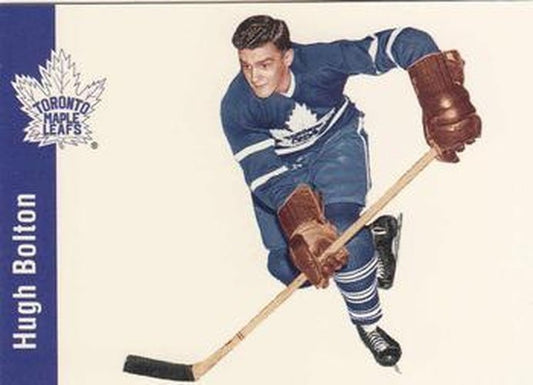 #124 Hugh Bolton - Toronto Maple Leafs - 1994 Parkhurst Missing Link 1956-57 Hockey