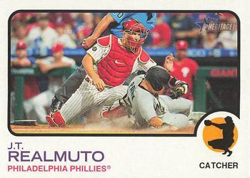 #124 J.T. Realmuto - Philadelphia Phillies - 2022 Topps Heritage Baseball