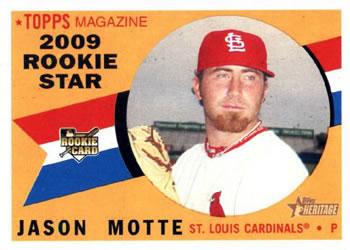 #124 Jason Motte - St. Louis Cardinals - 2009 Topps Heritage Baseball