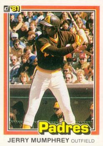 #124 Jerry Mumphrey - San Diego Padres - 1981 Donruss Baseball