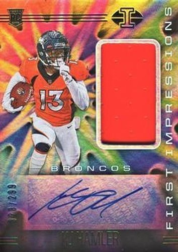 #124 KJ Hamler - Denver Broncos - 2020 Panini Illusions Football