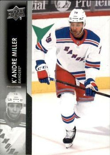 #124 K'Andre Miller - New York Rangers - 2021-22 Upper Deck Hockey