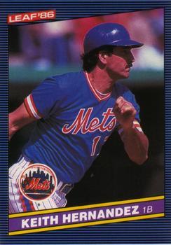 #124 Keith Hernandez - New York Mets - 1986 Leaf Baseball