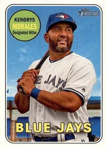 #124 Kendrys Morales - Toronto Blue Jays - 2018 Topps Heritage Baseball