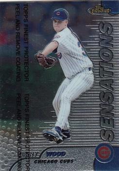 #124 Kerry Wood - Chicago Cubs - 1999 Finest Baseball