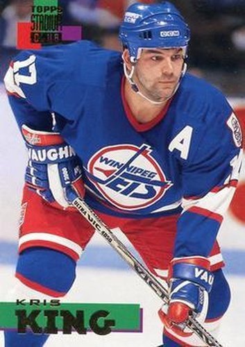 #124 Kris King - Winnipeg Jets - 1994-95 Stadium Club Hockey