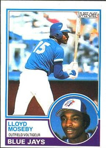 #124 Lloyd Moseby - Toronto Blue Jays - 1983 O-Pee-Chee Baseball