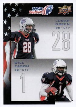 #124 Logan Green / Will Eason - USA - 2014 Upper Deck USA Football
