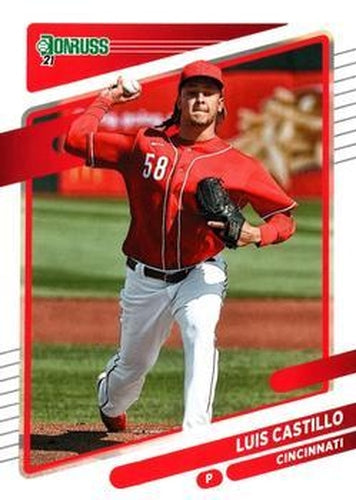 #124 Luis Castillo - Cincinnati Reds - 2021 Donruss Baseball