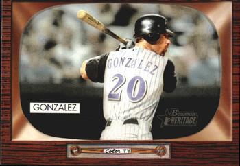 #124 Luis Gonzalez - Arizona Diamondbacks - 2004 Bowman Heritage Baseball