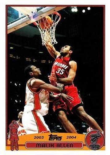 #124 Malik Allen - Miami Heat - 2003-04 Topps Basketball