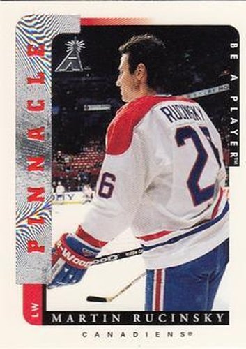 #124 Martin Rucinsky - Montreal Canadiens - 1996-97 Pinnacle Be a Player Hockey