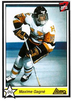 #124 Maxime Gagne - Beauport Harfangs - 1990-91 7th Inning Sketch QMJHL Hockey