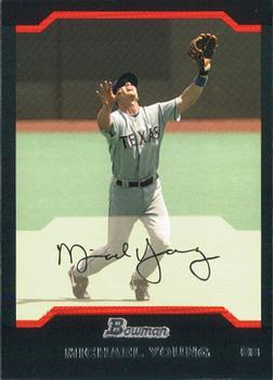#124 Michael Young - Texas Rangers - 2004 Bowman Baseball