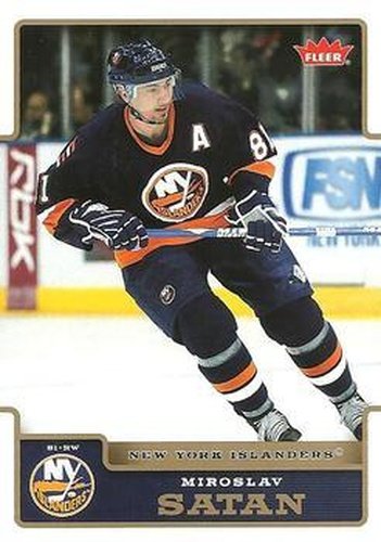 #124 Miroslav Satan - New York Islanders - 2006-07 Fleer Hockey