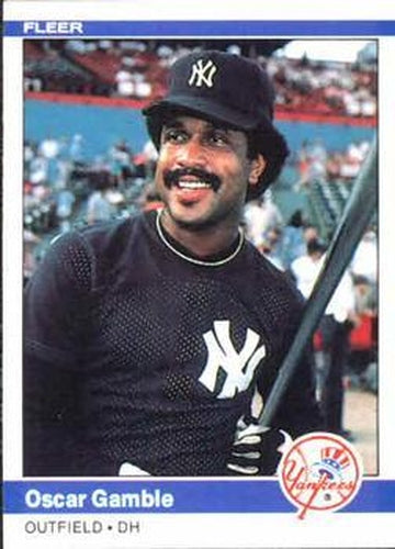 #124 Oscar Gamble - New York Yankees - 1984 Fleer Baseball