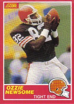 #124 Ozzie Newsome - Cleveland Browns - 1989 Score Football
